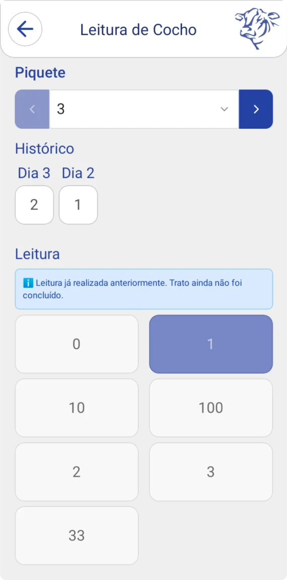 Tela 4 do app de coleta de dados BeefSystem